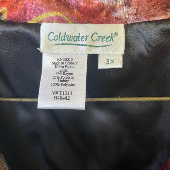 Coldwater Creek Vintage Velvet Vest - Picture 6 of 9